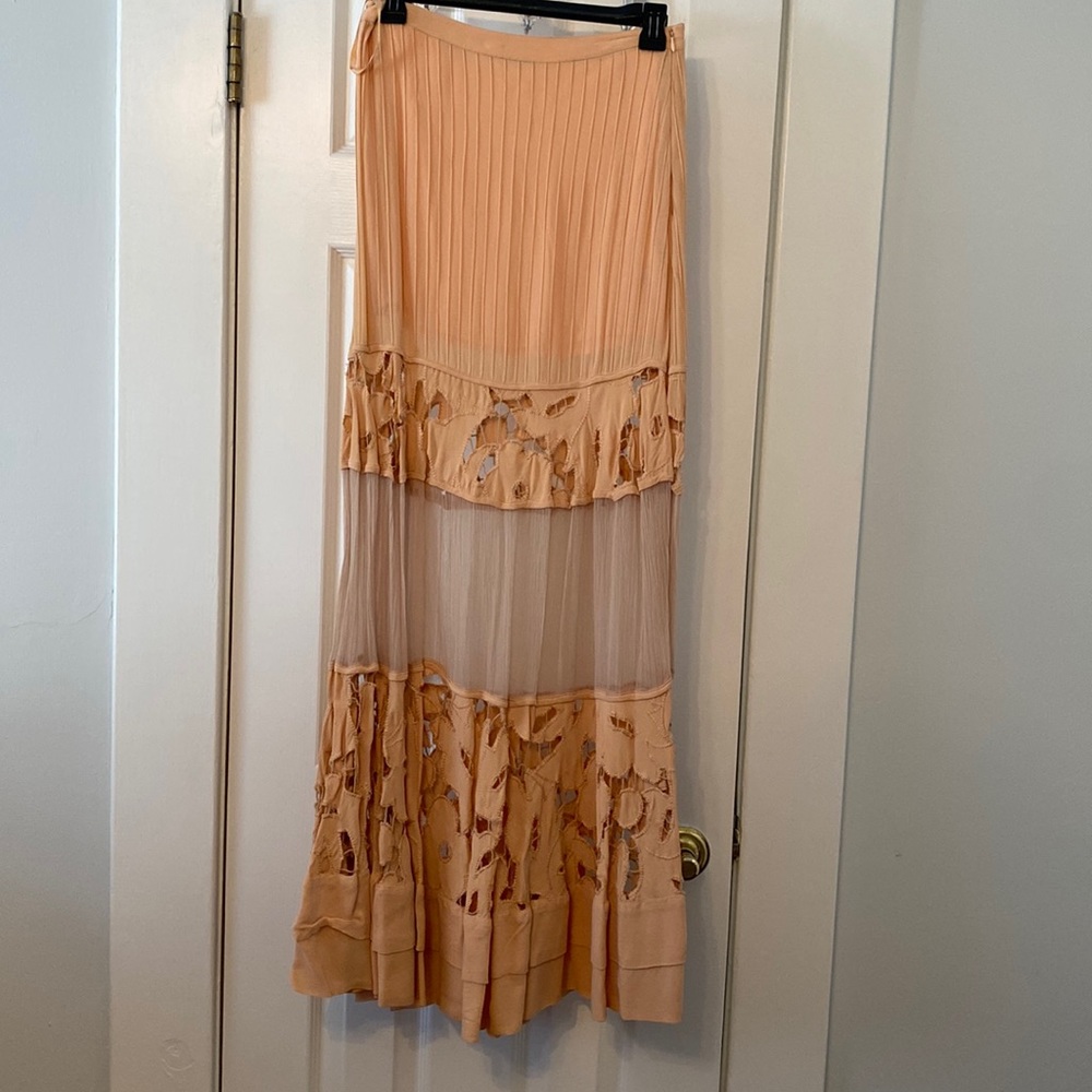 Free People Lace Maxi Skirt